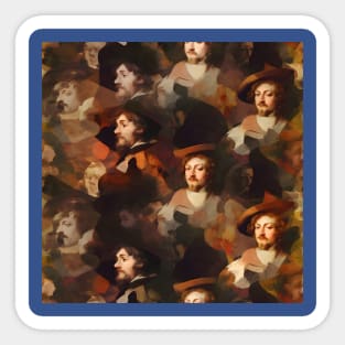 Rembrandt Paintings Mashup Sticker